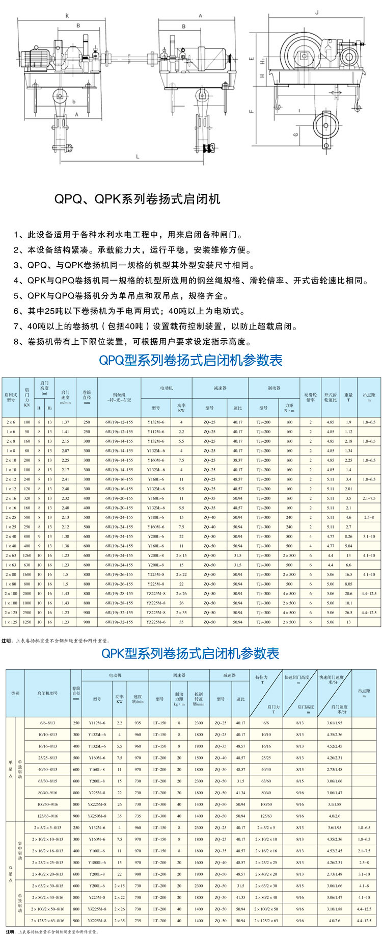 QPQ、QPK系列卷揚式啟閉機